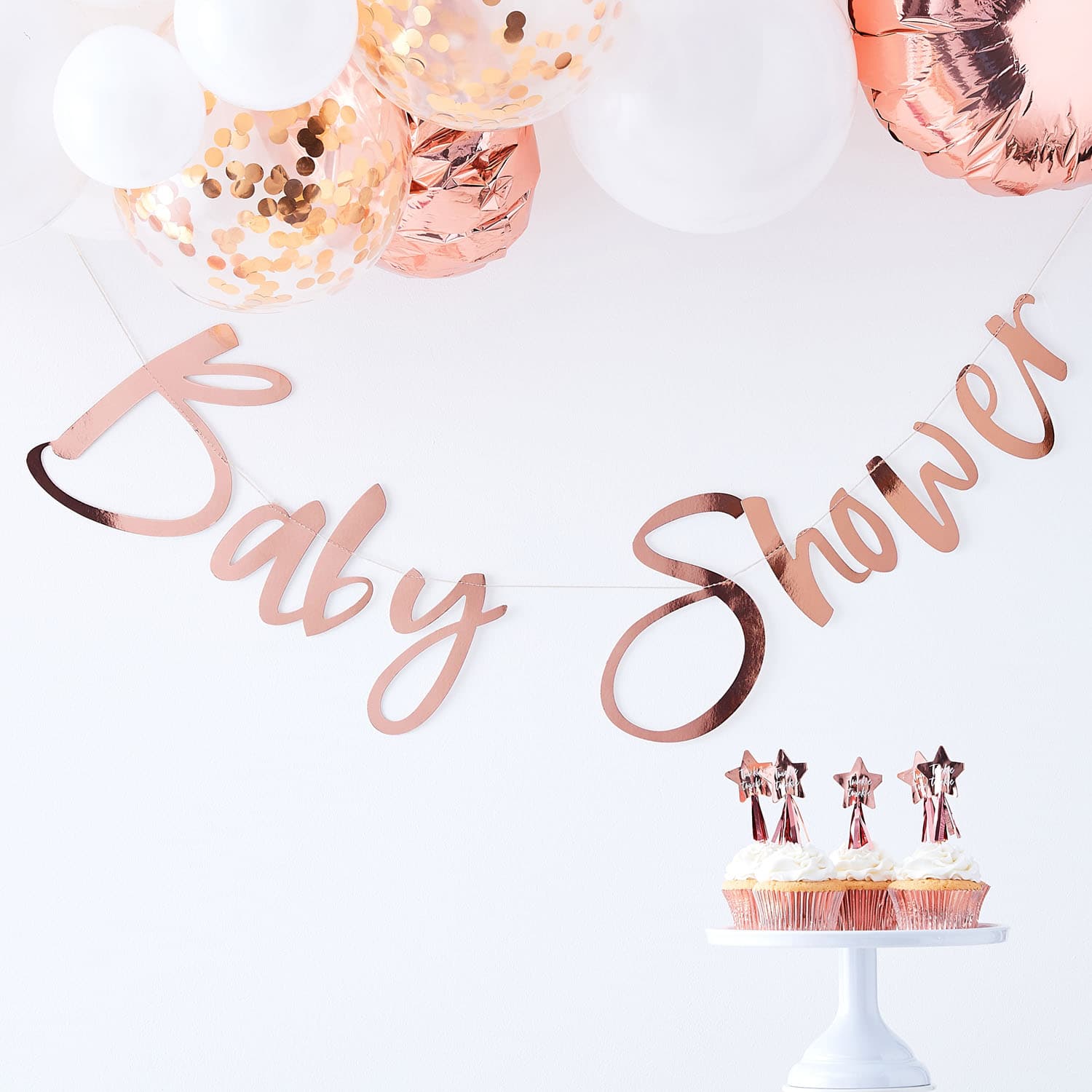 Bilde av Baby Shower banner rose gull